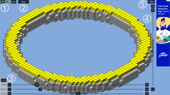 マイクラ 円 楕円の設計図を作れるツールplotz Modellerの使い方 ぜんくら