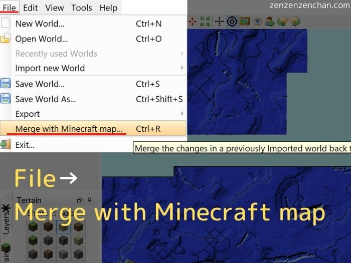 マイクラ地形編集ソフト Worldpainter解説 マップ製作 マイクラへの導入方法 ぜんくら